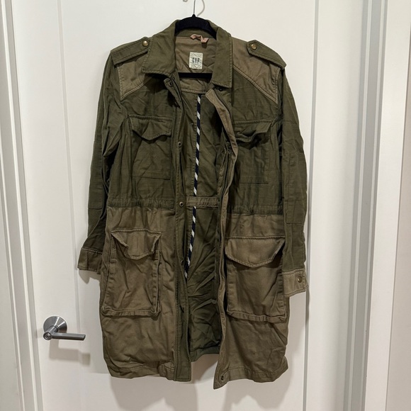 GAP Jackets & Blazers - GAP Colorblock Olive Green Utility Field Jacket M